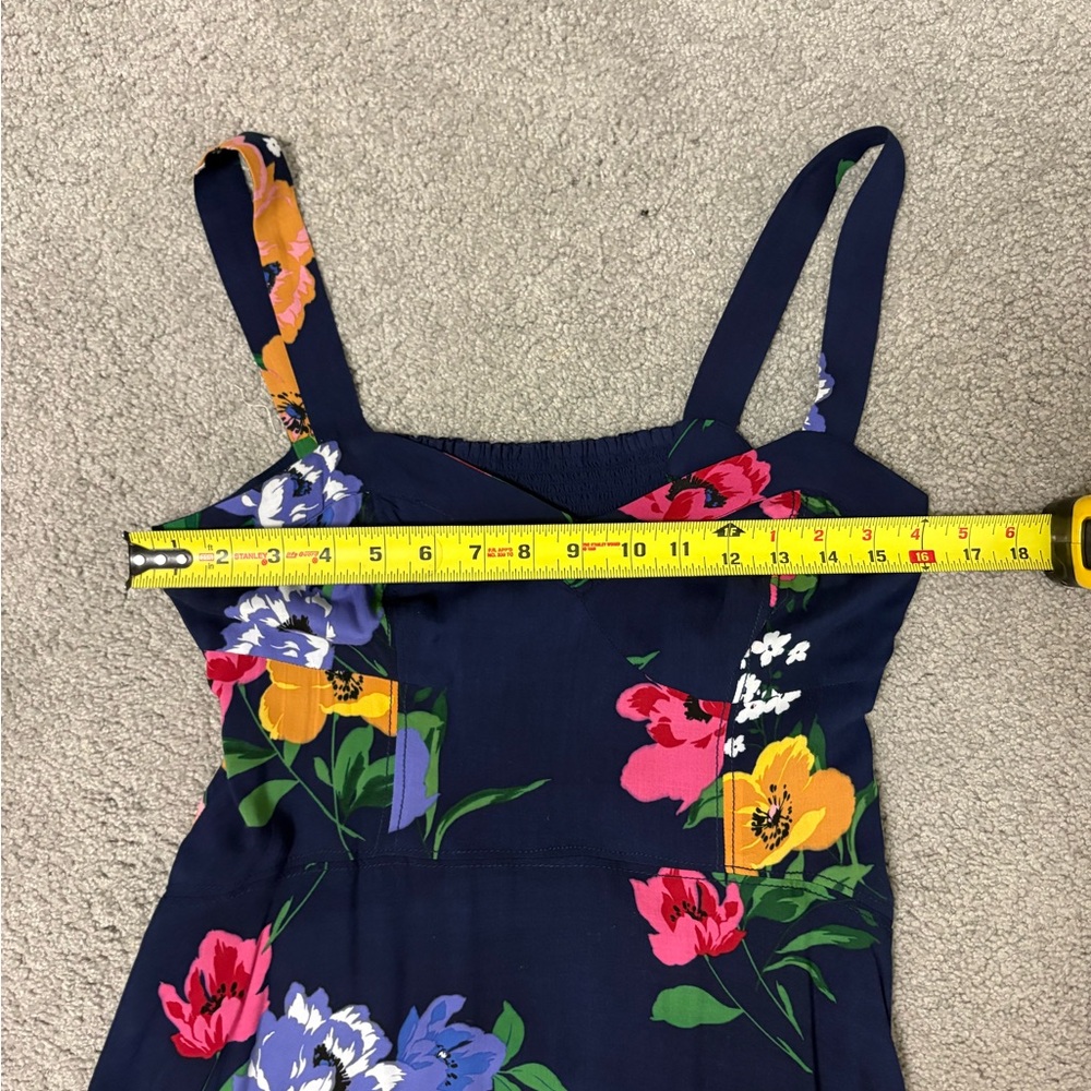 NWOT Maeve Anthropologie Vivienne Maxi Floral Handkerchief Dress blue Size 8 - Picture 12 of 16